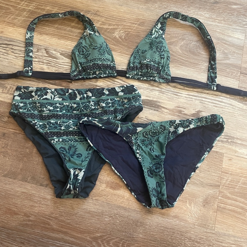 Maaji Floral Green Bikini Set